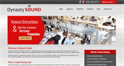 Desktop Screenshot of dynastysound.com