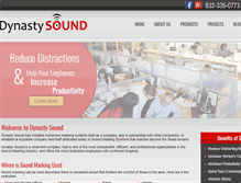 Tablet Screenshot of dynastysound.com